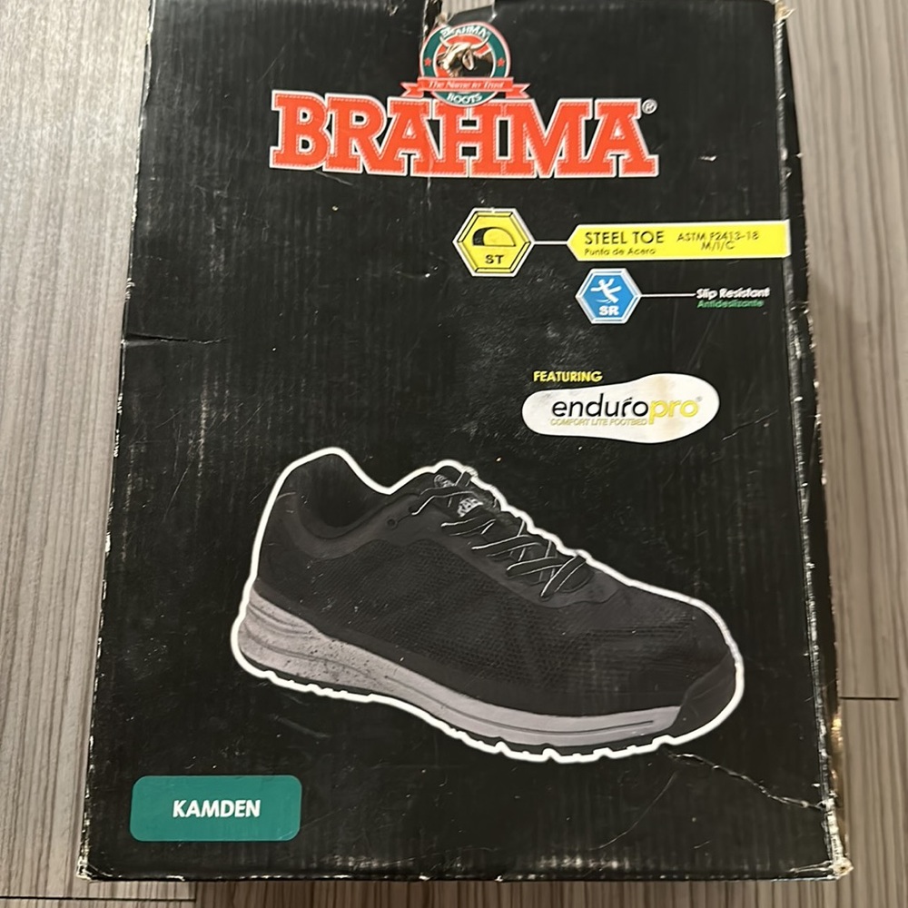 Steel toe , non slip shoes